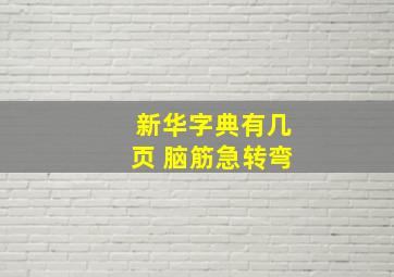 新华字典有几页 脑筋急转弯